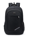 Classic black water-resistant business casual backpack with Sportbag logo and large capacity - 8713 Black