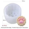 Cat paw mooncake silicone mold SX-YB-60 for DIY baking and handmade soap making - Cat Paw Style YB-60