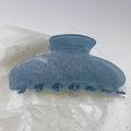 Chic blue glitter Y2K hair claw clip with starry effect for stylish hair styling - 7# Light Blue Glitter