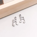 Antik-silberne Musiknoten-Anhänger aus Legierung für DIY-Schmuck und Halsketten - 1 Stück Antiksilber Musiknote 9*14mm - 0,2g