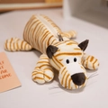 Astuccio tigre in peluche a righe con morbida ecopelliccia e cerniera in metallo - Tigre