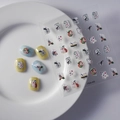 Adesivi per unghie 5D giapponesi con geisha e carpe koi per nail art fai da te - Serie Ukiyo-e Giapponese (FEB-495)