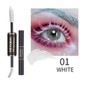 Mascara bianco a doppia estremità per ciglia folte e ricurve effetto waterproof - N. 01 / Bianco