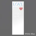 Single rose sleeve with blue LOVE print and red heart for Valentine's DIY flower packaging - LOVE Straight Bag-White Blue / 20 Pcs/Pack