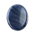 Pierre de soucis ovale en aventurine bleue polie avec texture naturelle lisse - Aventurine Bleue / 45*35*8mm