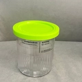 Dettaglio del contenitore Ninja Creami NC500 con coperchio verde e tacca di livello - Confezione Singola-Verde