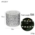 5M silver bead chain garland for Christmas tree decoration in 8cm storage box - 1CM Silver Bead Chain (5M Length)