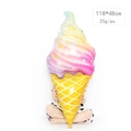 Giant rainbow ice cream cone foil balloon for party decoration, size 118x48cm - Large Rainbow Ice Cream