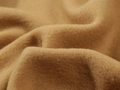 Detailed macro view of soft camel fleece fabric texture on a casual hooded cardigan - Light Camel