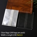Transparente 9x11,5 cm Lebensmittel-Verpackungsbeutel im 100er-Set Packung - 100er Pack / 9x11.5cm