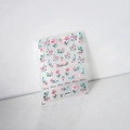 Sticker à ongles en relief avec roses roses et feuilles vertes, modèle adhésif TS-2217 - TS-2217 Rose Romantique - Relief 5D