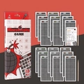 Set gioco gratta e vinci del cercamine con 18 carte e bastoncini di bambù per bambini - Stile Prato Fiorito