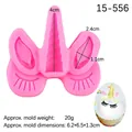 Pink silicone unicorn horn and ears fondant mold for cake decorating and DIY baking - Pink