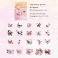 Rouge Butterfly Spectrum PET sticker set featuring 20 unique laser gold butterfly patterns - Rouge Butterfly Spectrum