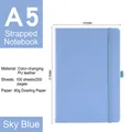 A5 Strap Notebook Sky Blue