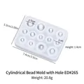 Round Cylinder Bead Mold With Hole ED#265