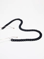 Minimalist black acrylic oversized chain eyewear strap with sleek polished finish - Black