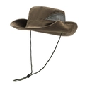 Cappello da sole outdoor marrone scuro ad asciugatura rapida con rete traspirante - Verde Militare