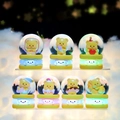 Colección de cajas musicales de bola de cristal de oso amarillo con base de nube - Bola de Cristal de Oso de Mantequilla-Juego Completo