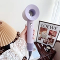 Lavender bladeless hair dryer with negative ion technology and adjustable matte finish - Taro Purple