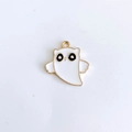 Mignon pendentif chouette blanc et doré en émail pour la fabrication de bijoux DIY - 13# (Hibou Blanc)