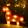 Unicorn LED night light with warm yellow glow for cozy Christmas room decoration - Unicorn