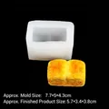 Siliconen muffin broodvorm B220 in doorschijnend wit met gedetailleerde afmetingen - 2-Gats Broodvorm