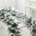 2m PE Snowy Garland