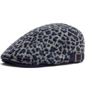 Berretto maculato blu scuro e grigio con fibbia di regolazione metallica laterale - Regolabile / Blu navy