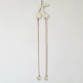 Wooden cherry wall hanging with pink ribbons for hair accessory storage and DIY decor - Cherry Style