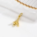 Exquisite 18k gold plated Eiffel Tower charm pendant for DIY bracelets and necklaces - Eiffel Tower