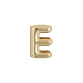 Minimalist gold-plated alphabet E charm for watch strap or DIY jewelry making - Letter E / Gold