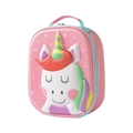 Pink cartoon 3D EVA unicorn kids lunch bag with thermal insulation and handle - Unicorn