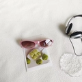 Retro pink oval cat-eye sunglasses with gradient lenses and transparent plastic frame - Pink Frame Light Tea