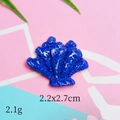 Blue coral resin charm with size 2.2x2.7cm and 2.1g weight specifications - Blue Coral