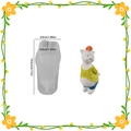 Bären-Silikonform-Set mit fertiger Bärenfigur in gelbem Oberteil und blauem Outfit - Kleiner Bär mit Hut