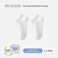 Single pair of disposable white compressed travel socks for sizes 36 to 43 - Compressed Socks White (1 Pair)