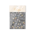 3D embossed nail art stickers featuring watercolor rose patterns in various vibrant colors - Watercolor Rose Embossed (to5095)