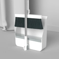 Set scopa e paletta bianca minimalista con manico lungo e pettine per la pulizia dei peli - Set Scopa E Paletta Pieghevoli (set Bianco Da 2 Pezzi)