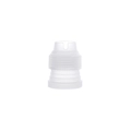 Translucent plastic piping nozzle with threaded base for precision cake decorating - Piping Nozzle Converter