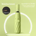 Matcha green automatic folding umbrella with windproof 24-rib equivalent structure - 16-Rib Fully Automatic Dual-Use / Matcha Green