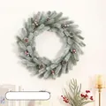PE Snow Dusted Christmas Wreath 50CM (90 Tips)