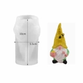 Moule en silicone de gnome pour bougies de Pâques et de Noël avec détails de taille - Gnome abeille à miel