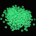 Perline tonde luminose con motivo lettera D che brillano in verde per hobby fai-da-te - Lettera D / Verde Luminoso