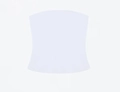 Minimalist elastic tube top in white color for women workout and vacation - XS / White