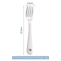 304 Stainless steel frog pattern baby fork for feeding, size 15.5cm by 2.4cm - Frog Fork