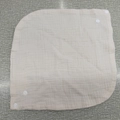 Light apricot muslin baby bib with layered soft cotton gauze and adjustable snaps - Light Apricot (62#)