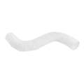 Flexible white plastic telescopic ventilation hose for hamsters and small pet tunnels - Plastic / Clear White