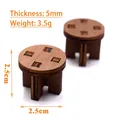 Miniature wooden round table for dollhouses with dimensions 2.5x2.5cm and 5mm thickness - Small Round Stool