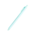 Matte mint blue retractable ballpoint pen with clip on minimalist white background - Light Blue